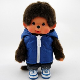 Monchhichi 藍色背心男孩