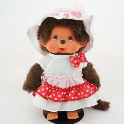 Monchhichi 白裙帽子女孩