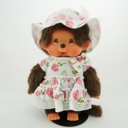 Monchhichi 玫瑰花連身裙女孩