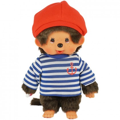 Monchhichi 紅帽子間條T恤男孩