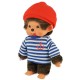 Monchhichi 紅帽子間條T恤男孩