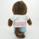 Monchhichi 白衣紅間條牛仔褲男孩