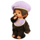 Monchhichi 粉色貝雷帽男孩