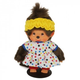 Monchhichi 七彩波點T恤女孩