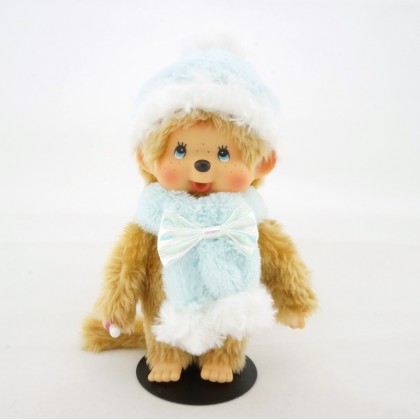 Monchhichi 四十周年粉藍冬裝男孩