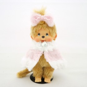 Monchhichi 四十周年粉紅冬裝女孩