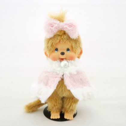 Monchhichi 四十周年粉紅冬裝女孩