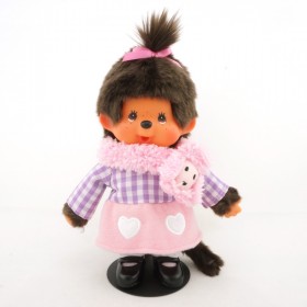 Monchhichi 毛絨頸巾女孩