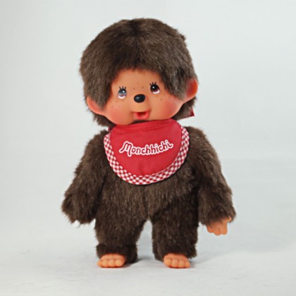 Monchhichi 基本款圍巾男孩(紅)