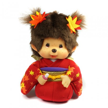 Monchhichi 楓葉和服跪姿女孩