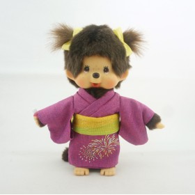 Monchhichi 紫色浴衣女孩