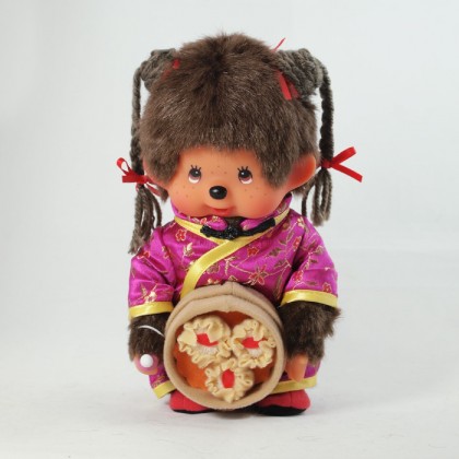 Monchhichi 燒賣點心中國女孩