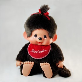 Monchhichi 基本款坐姿女孩 (Premium) (大型)