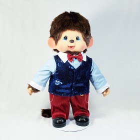 Monchhichi 盛裝男孩(藍色)(45cm)