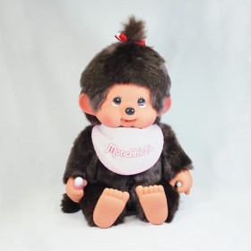 Monchhichi 基本款軟頭圍巾女孩(粉紅色)(55cm)