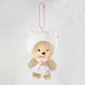 Monchhichi 大頭相思貓 掛件(白色)