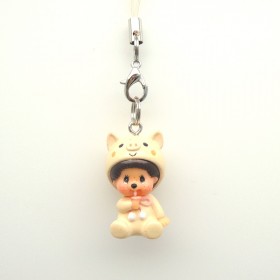 Monchhichi PVC小豬掛件