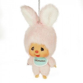 Rabbit IRASUTOYA x Monchhichi Keychain - Monchhichi