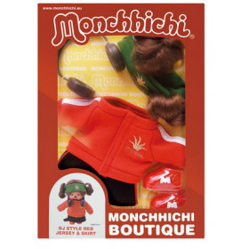 Monchhichi 紅色DJ套裝