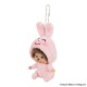 Monchhichi X IRASUTOYA 小兔大頭掛件