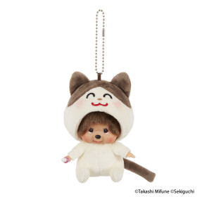 Monchhichi X IRASUTOYA 貓咪大頭掛件