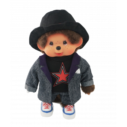 Monchhichi 黑色禮帽星星T恤男孩